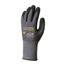  Kesztyű mártott COVERGUARD Eurolite mikrohabosított nitril szürke/fekete 8-as 2 darab/pár