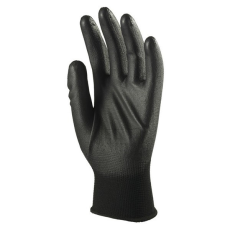  Kesztyű mártott COVERGUARD poliészter PU tenyérrel fekete 9-es 2 darab/pár