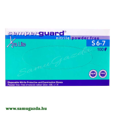  Kesztyű nitril kék S-es védőkesztyű