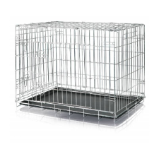 Kétajtós fémketrec L 109x79x71cm Trixie 3925 szállítóbox, fekhely kutyáknak