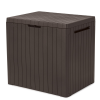 KETER CITY BOX műanyag tároló doboz, barna - 113L