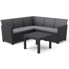 KETER CLAIRE 5 SEAT CORNER, grafit kerti bútor
