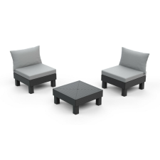  Keter Elements kerti bútor erkélyes moduláris szett grafit kerti bútor