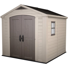 KETER Factor 8 × 8 kerti tároló - 243 × 256,5 × 255 cm, bézs kerti tárolás