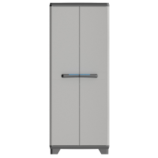KETER Linear tall műanyag szekrény, világos szürke kerti tárolás