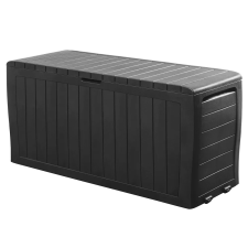 KETER Marvel Plus antracit kerti tárolóláda 270l 117x45x57 cm kerekekkel 106976 kerti tárolás