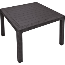 KETER melody quartted polyrattan kerti asztal, 95 cm - barna kerti bútor