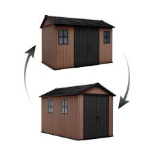  Keter Newton Plus wide 11x7,5 barna kerti ház padlóval kerti tárolás