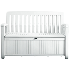  Keter Patio Bench kerti pad, fehér kerti bútor