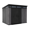 KETER Pent 9x7 műanyag kerti ház, tároló - szürke