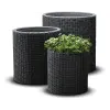 KETER Virágcserép S+M+L CYLINDER grafit