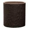 KETER VIRÁGTARTÓ "L CYLINDER PLANTER" BARNA, 43,4X43,4X44,3CM