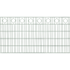  Kétrudas  hálós dekor-kerítéspanel  csúcsára állított négyszög sor  zöld  100 x