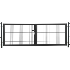 Kétszárnyú kapu Comfort egyrudas panelkitöltés horganyzott 140 x 300 cm kerti bútor