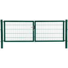  Kétszárnyú kapu  Premium  kétrudas panelkitöltés zöld 200 cm x 300 cm kerti bútor