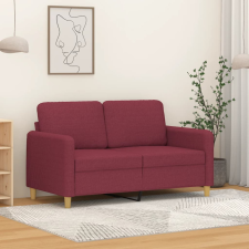  Kétszemélyes bordó szövet kanapé 120 cm bútor