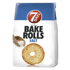 Kétszersült kenyérkarika 7DAYS Bake Rolls sós 80g alapvető élelmiszer