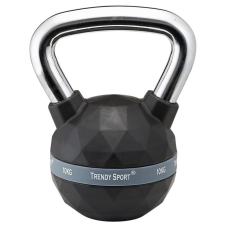 Kettlebell Trendy Premium fekete-króm 10 kg kettlebell