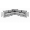  KETTLER EGO kültéri sarokkanapé – ezüst / szürke / Sunbrella®