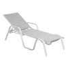 Kettler KETTLER BASIC PLUS alumínium napozóágy – fehér / világosszürke