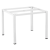 Kettler KETTLER CUBIC asztalváz 95×95 cm – fehér