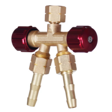  Kettős kieresztő szelep Acetilén 3/8" hegesztés