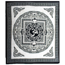 Kettős Pamut Ágytakaró / Falidísz - OM Mandala lakástextília