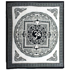  Kettős Pamut Ágytakaró / Falidísz - OM Mandala lakástextília