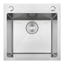 Kevmil MEX 500 x 500 mm inox, extra mély mosogatótálca, szűrőkosaras leeresztővel mosogatótálca