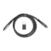Keychron Double-Sleeved Geek Cable 8K fekete CAB-38