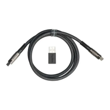 Keychron Double-Sleeved Geek Cable 8K fekete CAB-38 kábel és adapter