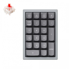 Keychron Q0 Mechanical Swappable RGB USB Gateron G Pro Red Numeric Keyboard Grey billentyűzet