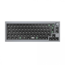 Keychron Q2 QMK Custom Mechanical Keyboard Barebone ISO Knob Silver Grey UK billentyűzet