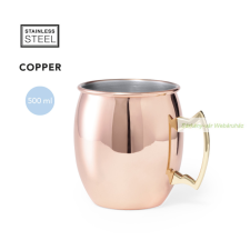 Keynes rézbevonatú koktél bögre, 500ml bögrék, csészék