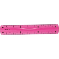 KeyRoad 15 cm hajlékony, piros vonalzó