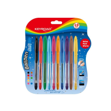 KeyRoad Golyóstoll 0,7 mm 10 db/bliszter Keyroad vegyes színek toll