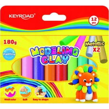 KeyRoad Gyurma Készlet - 180 g, 12 db/Bliszter, Vegyes Színek (KR972233) kreatív és készségfejlesztő