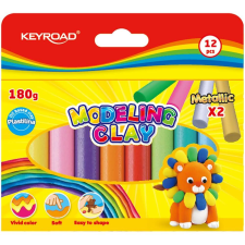 KeyRoad Gyurmakészlet 180 g 12 db/bliszter keyroad vegyes színek gyurma