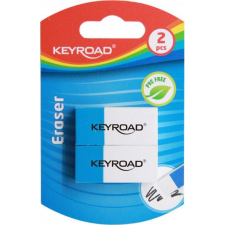 KeyRoad Radír, 2 db/bliszter, Duo, fehér-kék (KR971644) (KR971644) radír
