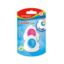 KeyRoad Radír, PVC mentes 2 db/bliszter Exraser Plus vegyes színek (KEYROAD_38456) radír