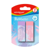 KeyRoad Radír, PVC mentes 2 db/bliszter Keyroad Pastel Color vegyes színek