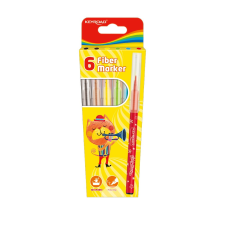 KeyRoad Rostirón, filctoll készlet 2 mm 6 db/bliszter Keyroad vegyes színek filctoll, marker
