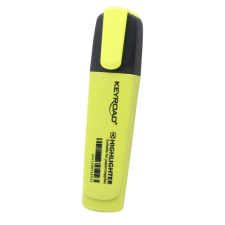 KeyRoad Szövegkiemelő vágott hegyű, lapos test Keyroad Fluo neon sárga filctoll, marker