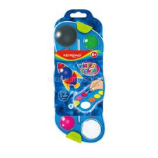 KeyRoad Vízfesték készlet 12 db-os vegyes színek (KEYROAD_38522) kréta, festék és papír