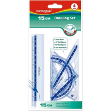 KeyRoad Vonalzó - Készlet, 15 cm, 4 db/Bliszter, (KR971430) vonalzó