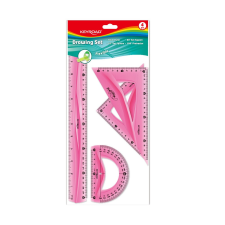 KeyRoad Vonalzó készlet 30 cm, flexibilis 4 db/bliszter Keyroad vegyes színek vonalzó