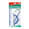 KeyRoad Vonalzókészlet, 20 cm, vonalzó, szögmérő, 45° és 60° háromszög vonalzók 4 db/bliszter Keyroad (KEYROAD_38547)