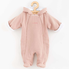 Kezeslábas kapucnival New Baby Frosty pink, vel. 68 (4-6 h) babakabát, overál, bundazsák