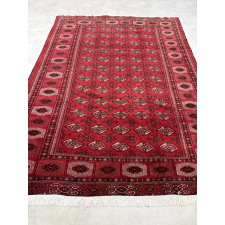  Kézi csomózású perzsa Turkmen Bordós szőnyeg 307x233cm lakástextília