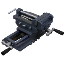 Kézi működtetésű kereszttengelyes satu 127 mm satu